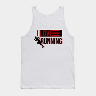 I love running, runner Tank Top